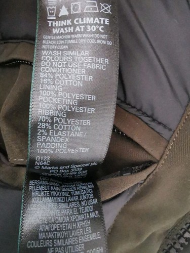 BNWT M&S Dark Green Stormwear Parka Jacket Size XXL 2XL * NEW - Picture 10 of 13