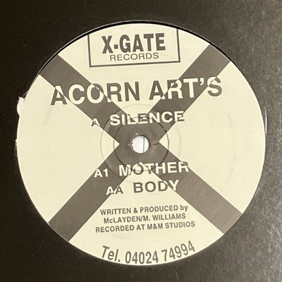 Acorn Arts   Silence / Mother / Body - X-Gate Records 12'' Vinyl Promo 1992 UK