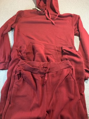 True Rock 2-Piece Set Mens 2XL Burgundy Fleece Lined Tapered Leg Performance NWT