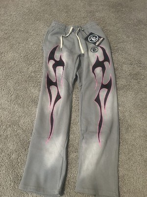 Hellstar Grey Future FlameSweatpants Grey & Pink | eBay