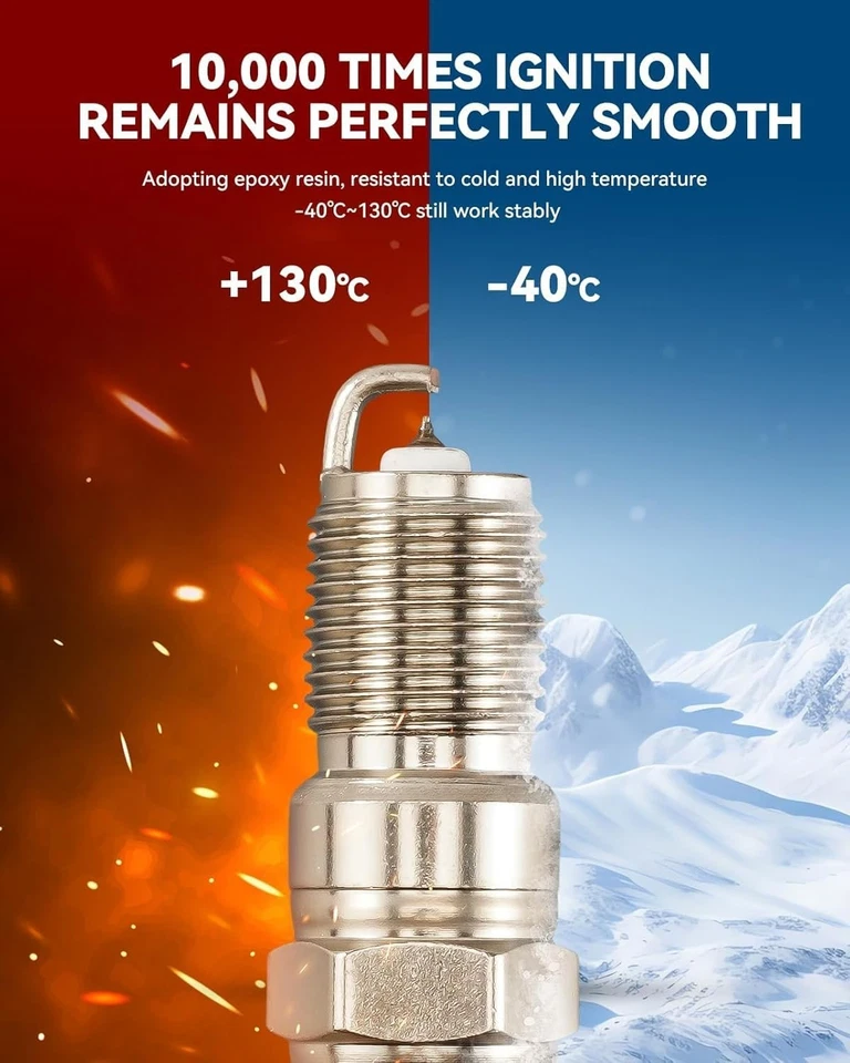 Repuesto de bujía para Nissan Sentra Altima Versa Rogue NV200 paquete de 4 Foto 4 de 4