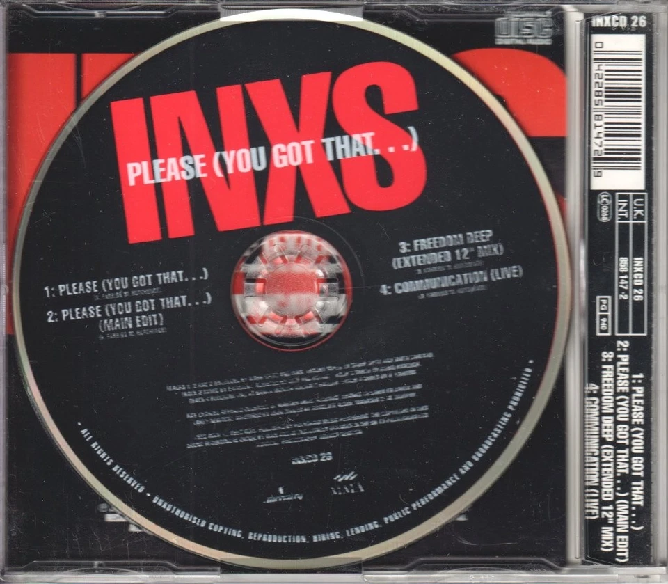 Inxs Please (You Got That...) CD UK Mercury 1993 Single INXCD26 - Bild 2 von 2
