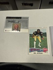 1975 Topps - Mel Blount #12 (RC) 1991 Proline Certified stamped Auto Wrinkle