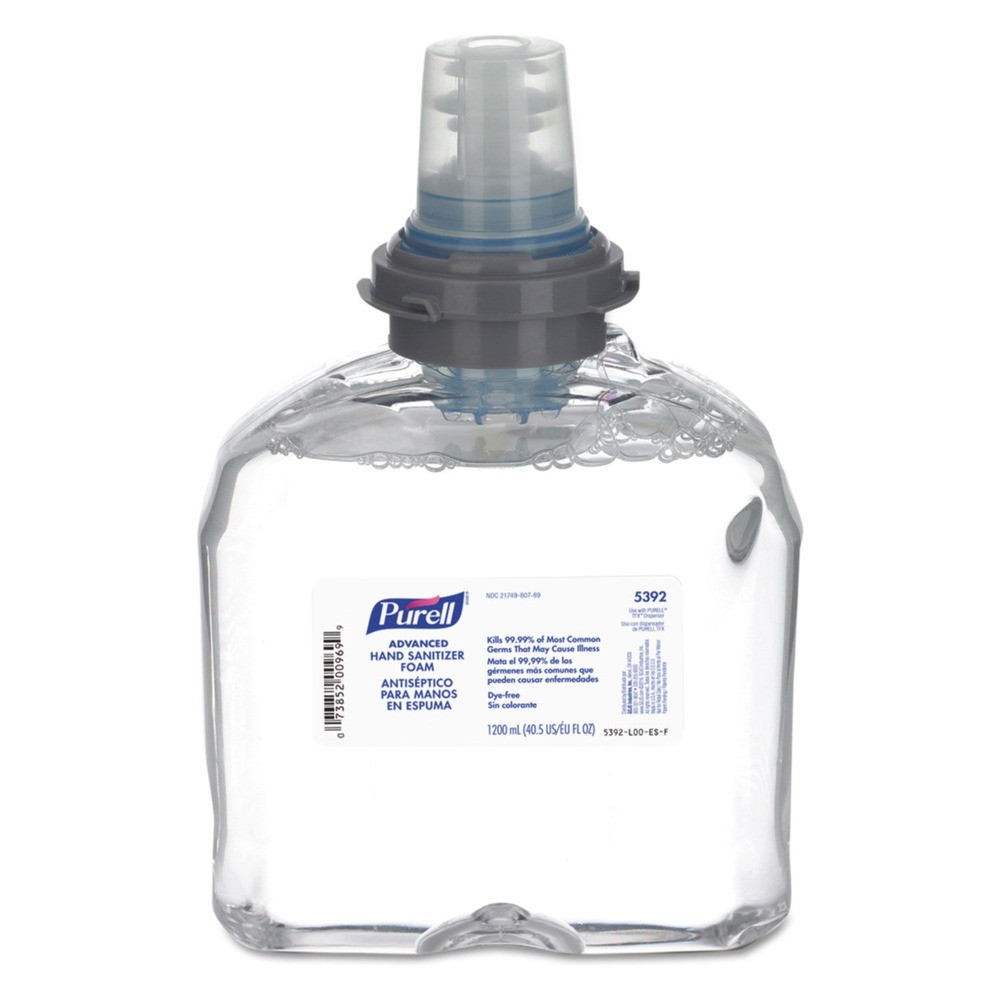 Мгновенное дезинфицирующее средство для рук Purell 539202EA с пеной ADV TFX 1200 мл - Новинка 9690₽