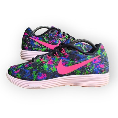 Nike Lunartempo 2 Laufschuhe - UK 5 - Blumenmuster Mehrfarbig - Top Zustand