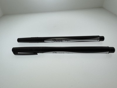 2-Pack Of  1742663 Sharpie Fine Point Writing Pen Open LOOSE Stock Black