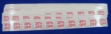 100 Self-Adhesive 20% OFF Labels 3/4" Stickers / Tags Retail Store Supplies