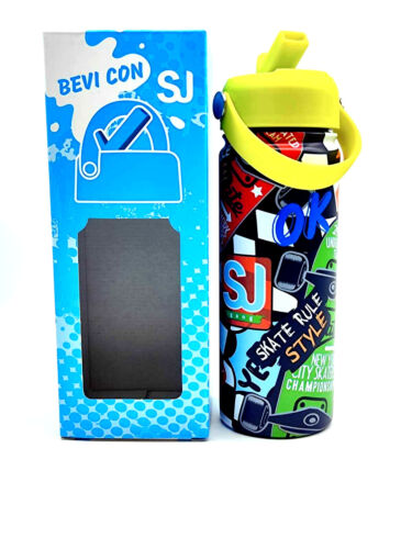 SEVEN SJ GANG FLASCHE Edelstahl bottle WASSERDICHT 500 ml mit Auslauf - Bild 5 von 8