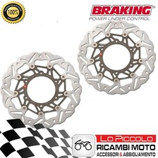 COPPIA DISCHI FRENO BRAKING WAVE ANTERIORE SUZUKI GSX R 1000 2005 2006 2007 2008