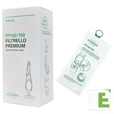 CONFEZIONE 6 SACCHETTI FOLLETTO VORWERK FP140 FP150 FILTRELLO PREMIUM ORIGINALE