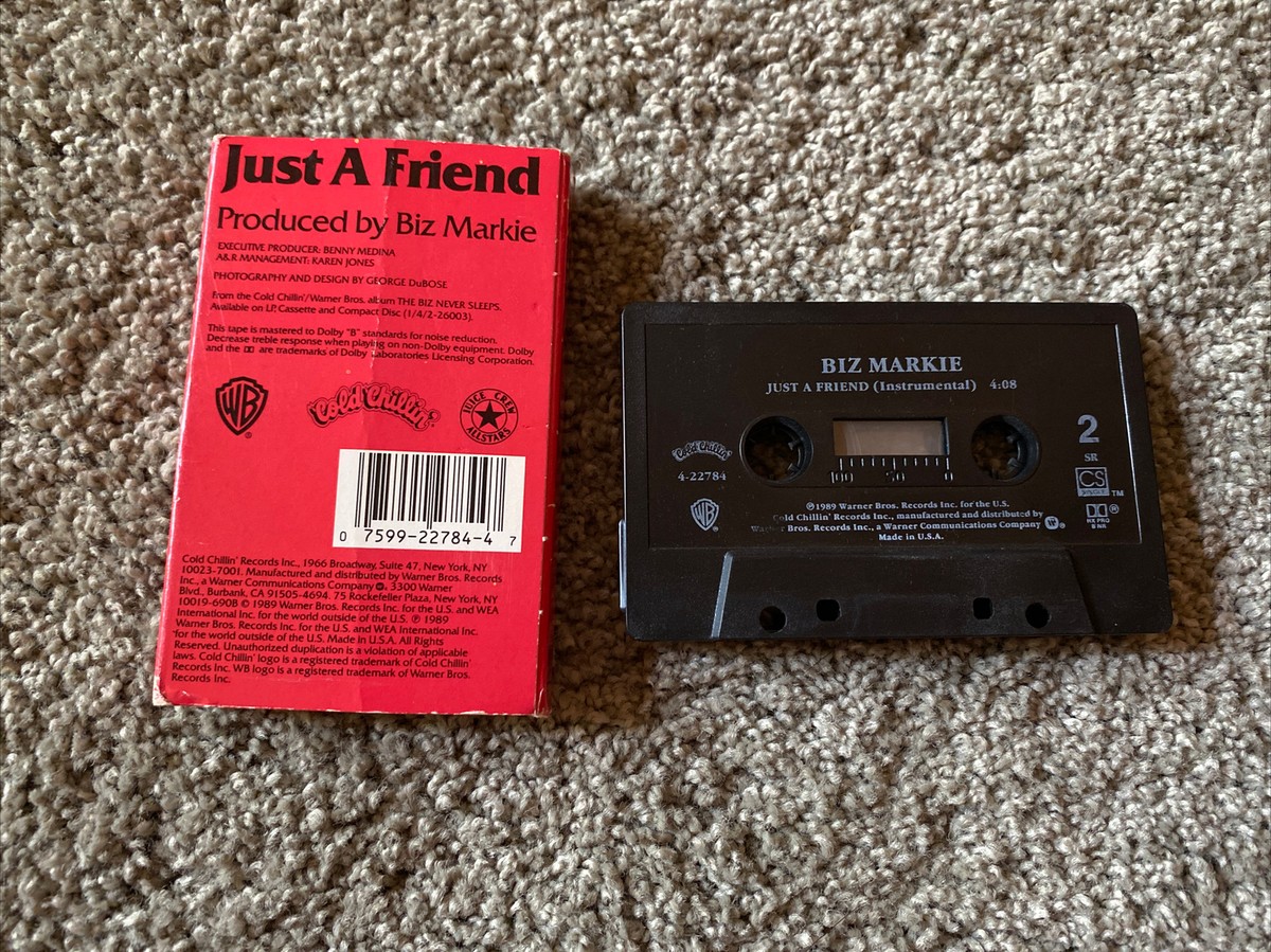 Vintage Biz Markie Just A Friend Cassette Single, 1966 Cold