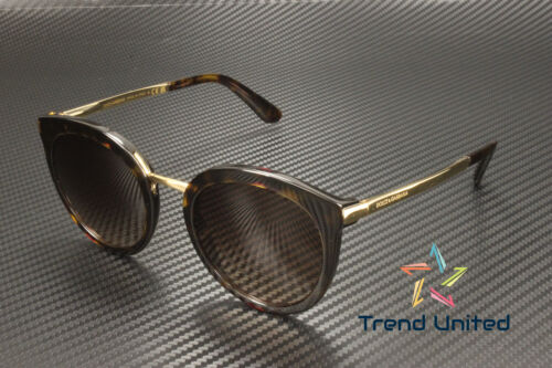 DOLCE & GABBANA DG4268 502 13 Havana Brown Gradient 52 mm Women's Sunglasses
