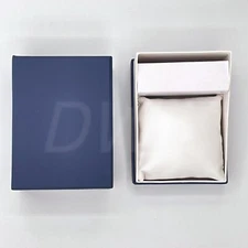 NEW Unbranded Blue Watch Box Storage Case With Matching Pillow