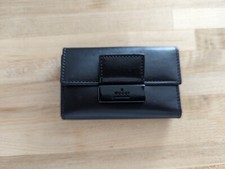VTG NIB GUCCI BLACK LEATER KEY CASE WALLET HOLDER