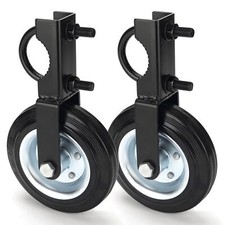 Wheel Kit for Supporting Swing Metal Tube Gate With 1-5/8" Thru 2" Frames, 6"...