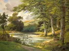 Landscape Scenery Classical oil painting Wall Art Giclee Printed on canvas L2104