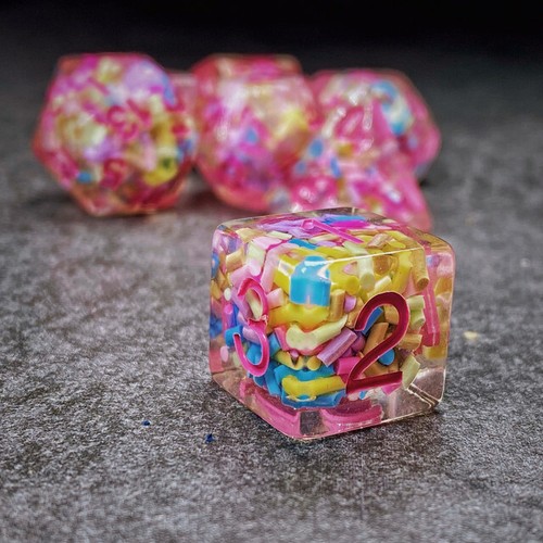 Sage's Cantrips - Juego de dados poliédricos espolvoreadores de resina RPG mazmorras dragones - Imagen 7 de 9