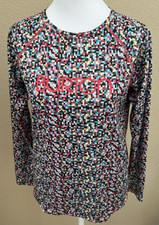Burton Dryride Girl's Large Colorful Digital Print Snowboarding Base Layer Top