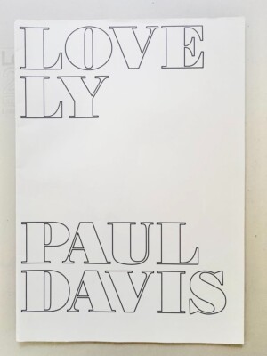 Vintage 2003 very rare tabloid size catalog for British illustrator Paul Davis