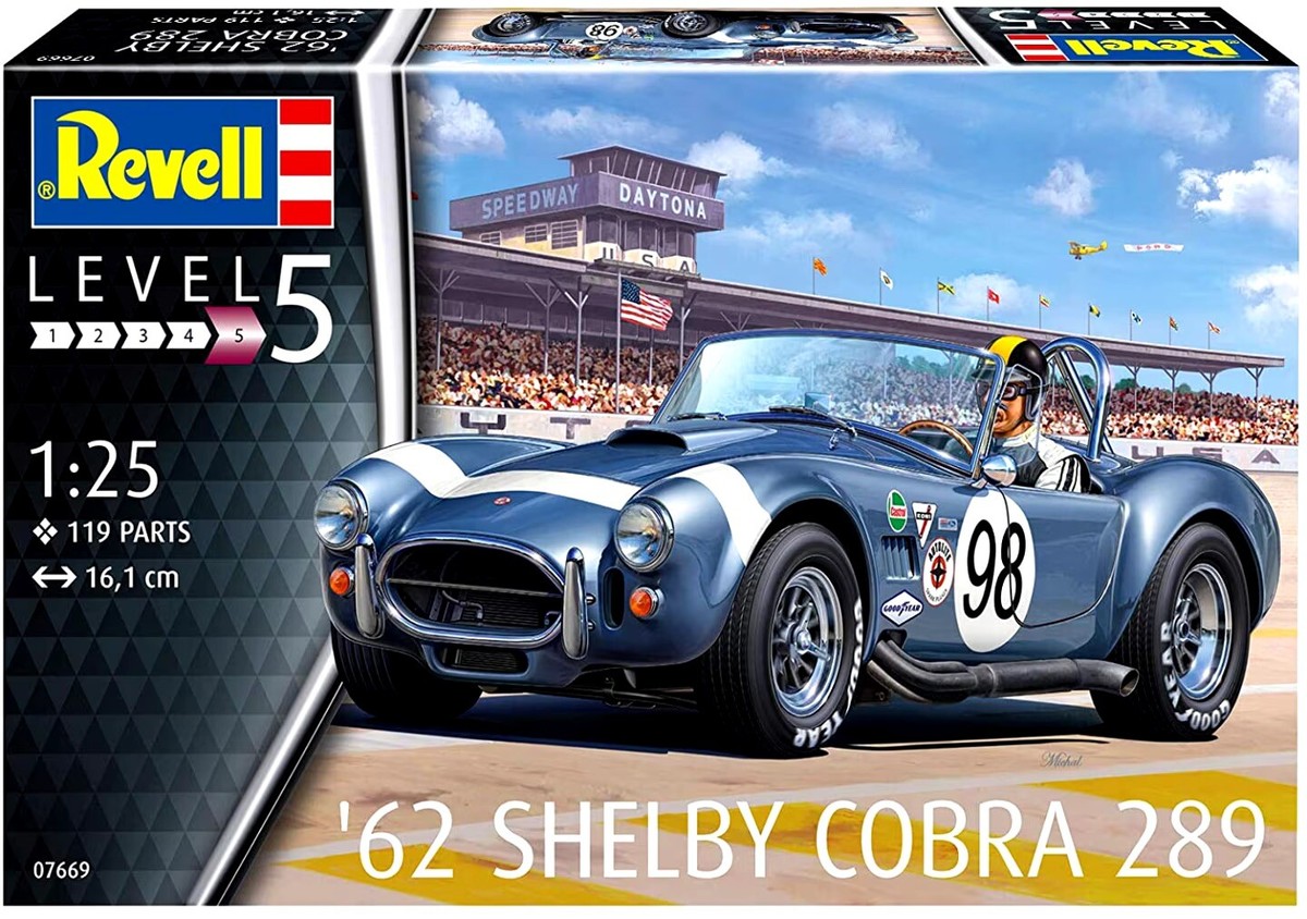 1/24 Revell Germany #7669 1962 Shelby Cobra 289 Race Car | eBay 1/24 Revell Germany #7669 1962 Shelby Cobra 289 Race Car | eBay