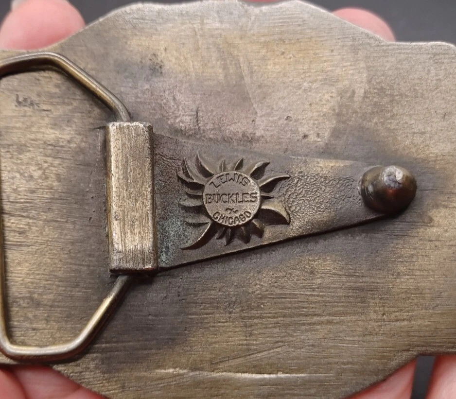 Lewis Spirit Of Freedom 1776-1976 Estados Unidos 2 monedas ficha latón hebilla de cinturón Foto 4 de 4