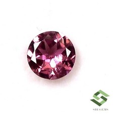 Zertifiziert Natürlich Rosa Turmalin Rund Schliff 5 MM 0.43 Cts Facettiert Lose