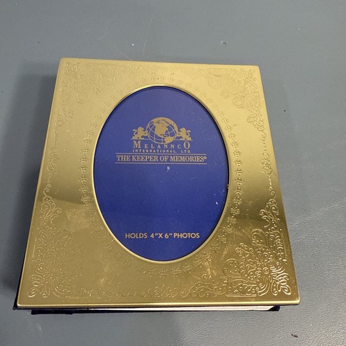 Melannco The Keeper Of Memories Photo Album, Thick Gold Metal Mirror Cover