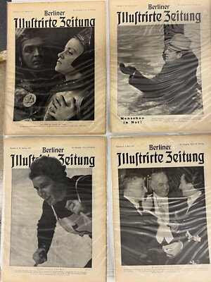 1937 BERLINER ILLUSTRIRTE ZEITUNG, original German newspaper, weekly