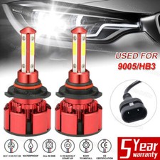 9005 Led Headlight Super Bright Bulbs Kit White 6500k 360000lm High Beam New