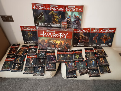 Warhammer WARCRY 1. Edition KONVOLUT - Boxen und Kartenpacks sealed und ungeöffnet