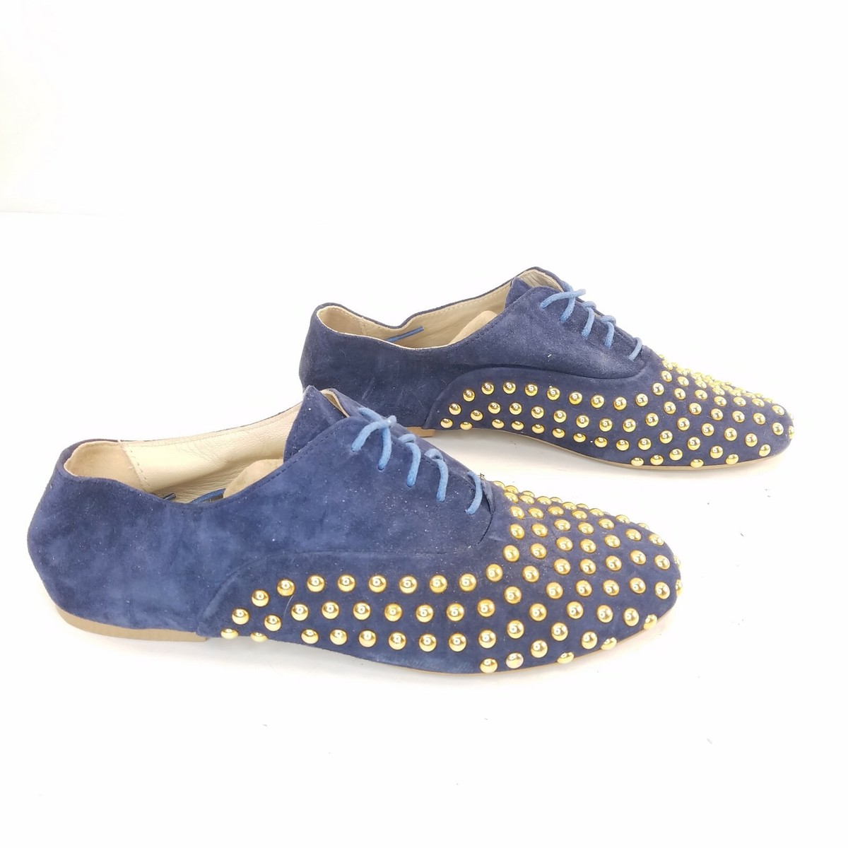 Steve Madden Navy Suede Loafers with Gold Accents Amazon.com | Steve Madden Men main image 4
