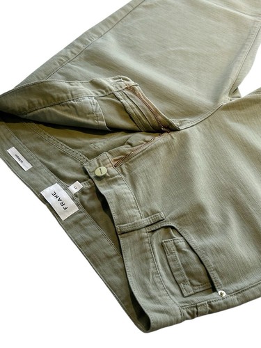 Womens Frame Le Garçon Jeans Military Washed Straight Fit Stretch Cotton Size 27 - Picture 19 of 23