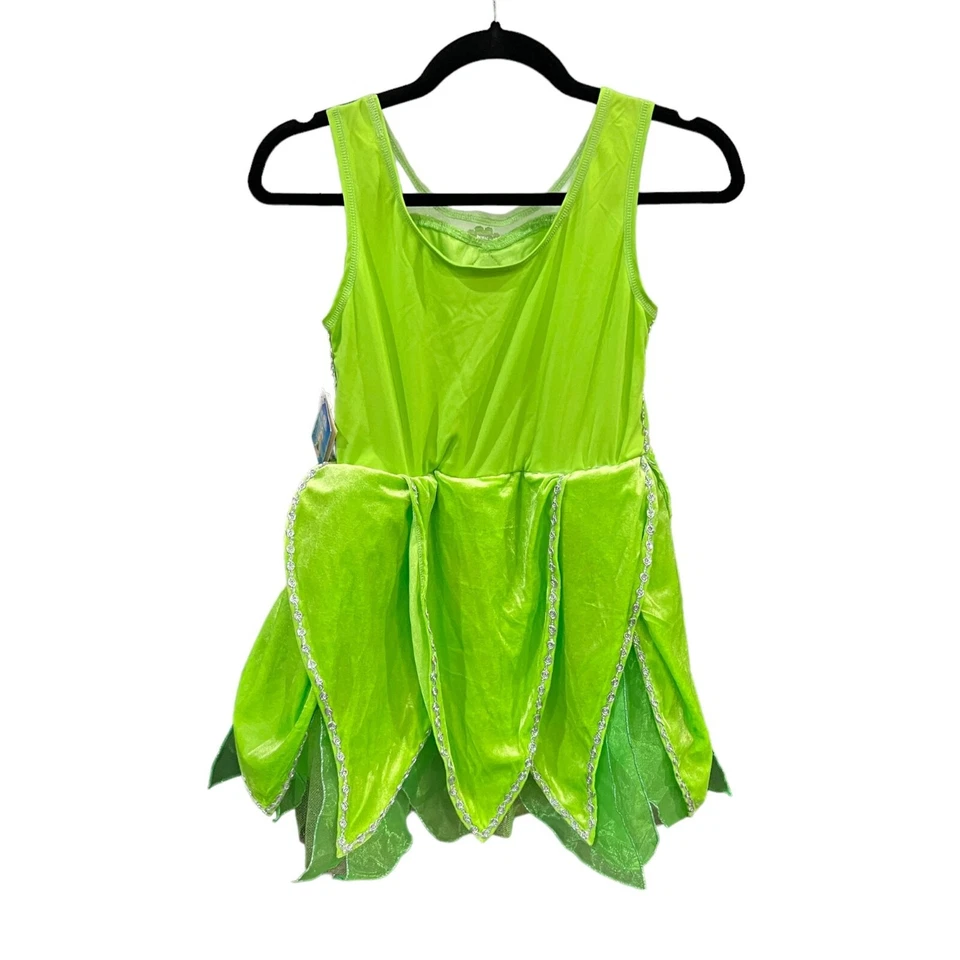 The Disney Store Girls Size Large 10/12 Green Tinker Bell Dress Costume NWT - Image 3 of 4