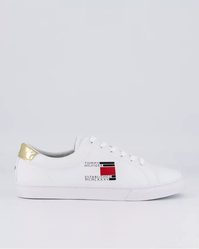 Tommy Hilfiger Women s Side Flag Sneakers White EU39 LIMITED EDITION