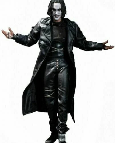 Authentic Men's Steampunk Gothic The Crow Eric Draven Leather