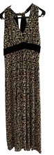 Eliza J - GARDEN PARTY MOD Maxi Dress 12/14 LT  38 x 54" SEXY NECK Bra - 40-42 C