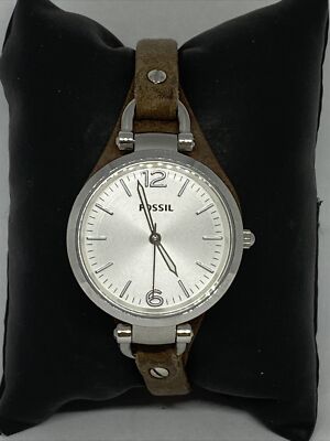 Fossil Georgia ES3060 Women Brown Leather Analog Dial Quartz