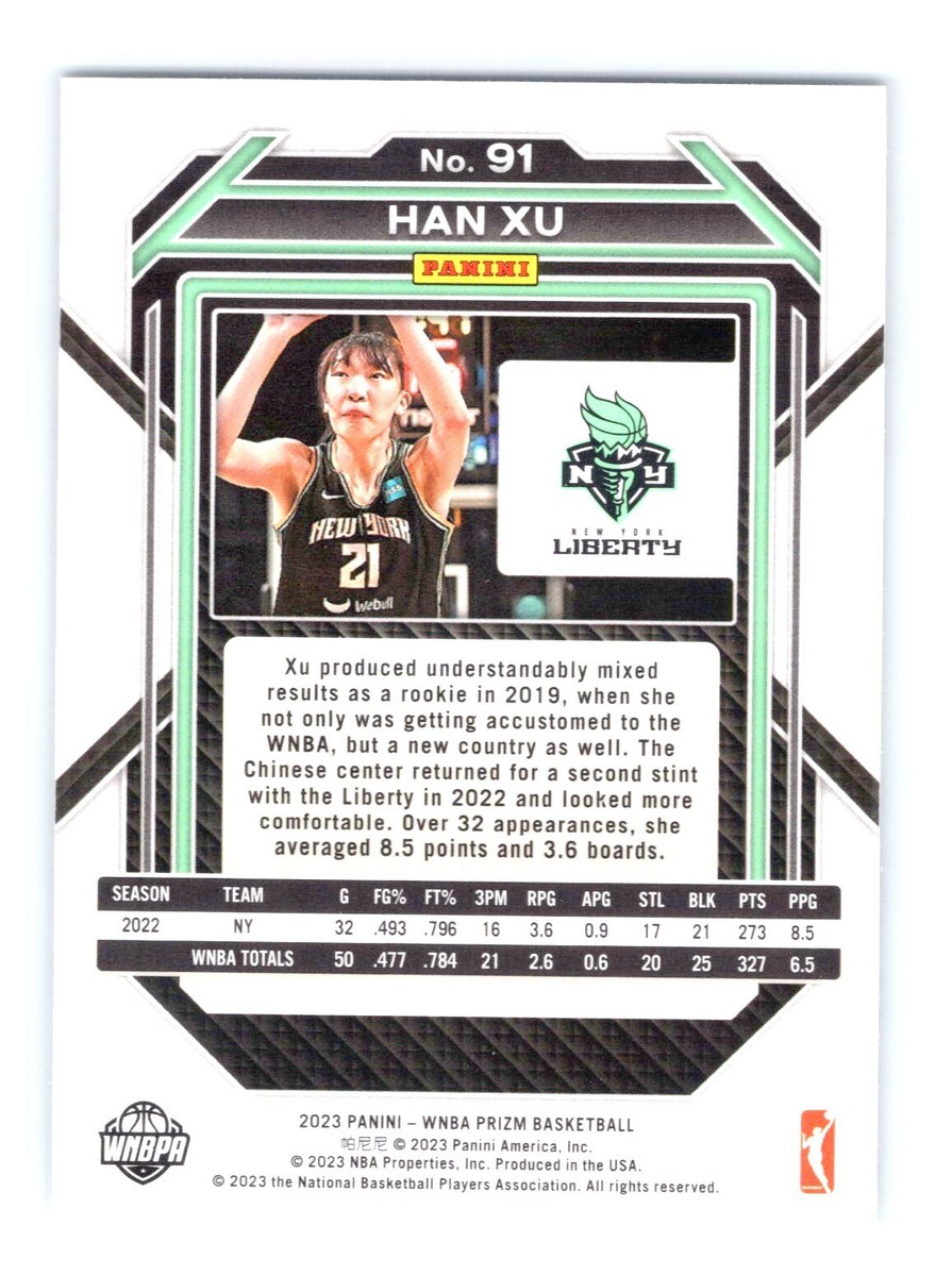 2022 WNBA Prizm #91 Han Xu NY Liberty | eBay