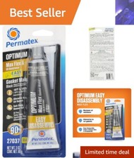 Optimum Black Gasket Maker, 3 oz - Flexible Silicone Sealant for Engine Repairs