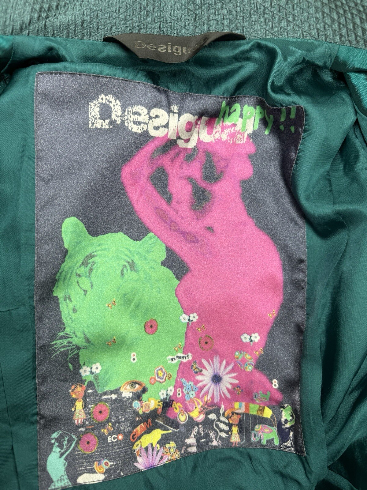 Desigual Multicolor Embroidered Patchwork Herring… - image 15