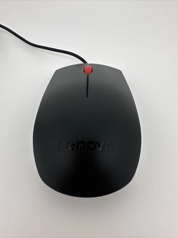 Lenovo MOJUUO Black Wired USB Scroll Wheel Optical Standard Mouse…47 - Image 3 of 4