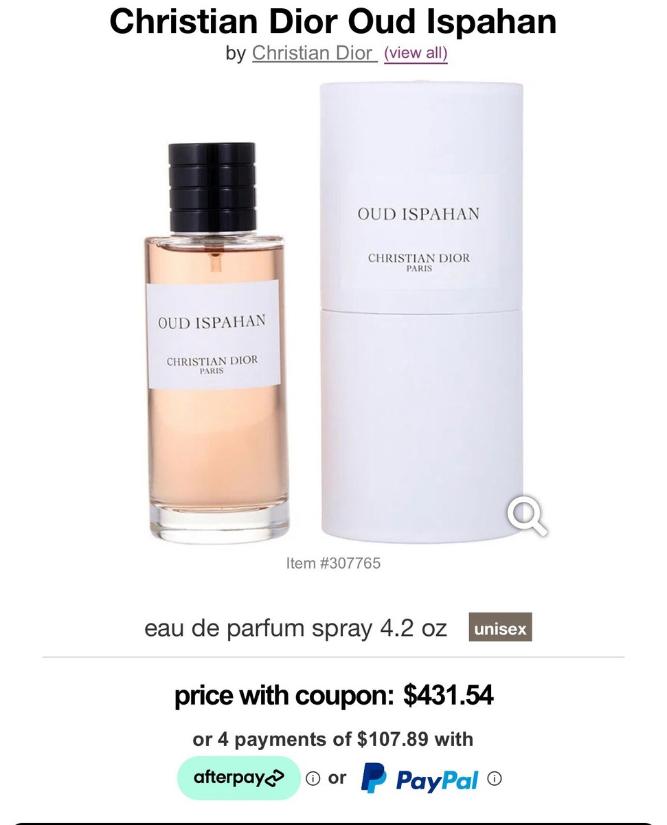 Dior Oud Ispahan 4.2oz Unisex Eau de Parfum for sale online