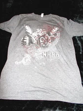 NHRA NATIONAL HOT ROD ASSOCIATION TATTOO PAISLEY WING OFFICIAL MERCH WOMEN SZ L