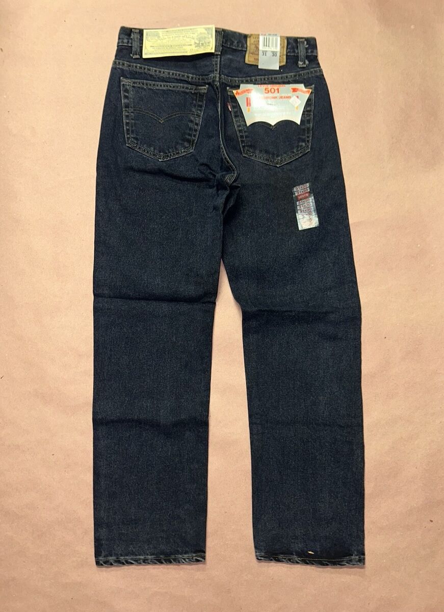 Vintage Levis 501 Pre-Shrunk, Rare Deadstock, NWT Blue Jeans Vintage Levis 501 Pre-Shrunk, Rare Deadstock, NWT Blue Jeans