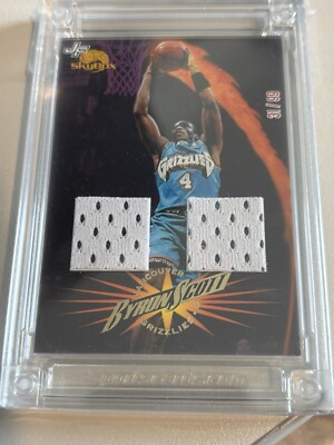 Jersey Fusion BYRON SCOTT 3/99 Vancouver Grizzlies dual game worn jersey