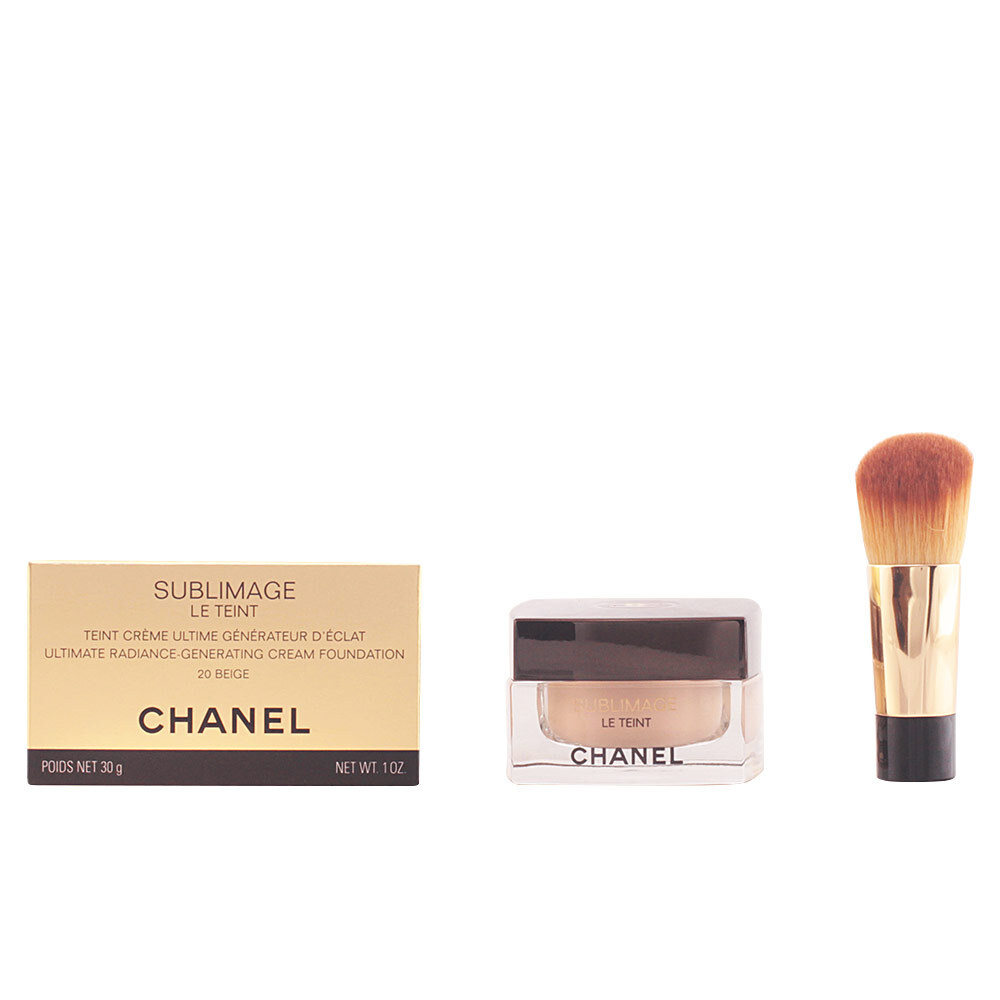 Chanel SUBLIMAGE LE TEINT crema per il viso B20 in vasetto di vetro e pennello d