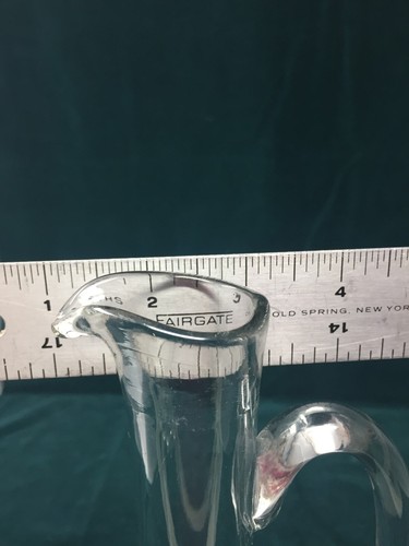 Brotola decanter vino floreale vetro inciso vintage con manico made in Romania - Foto 13 di 13