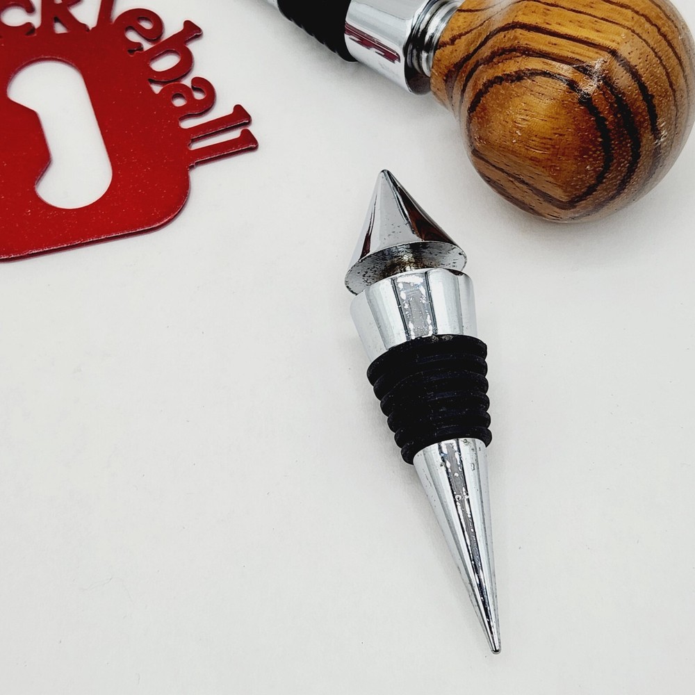 Red Pickleball Bottle Opener with 2 Wine Stoppers Set of 3