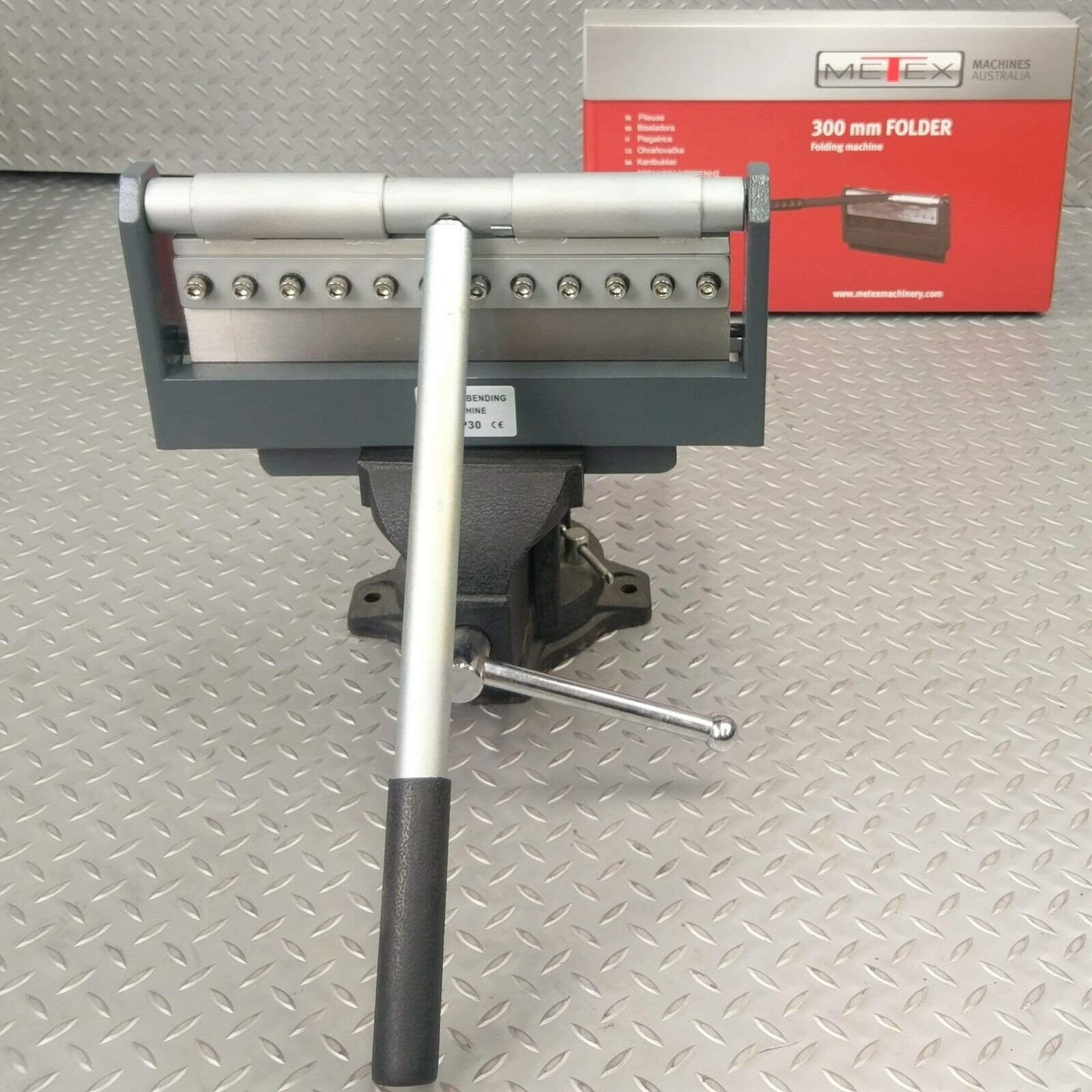 Sheet Metal Folder METEX 300mmVice Held Sheetmetal Bender Press Pan