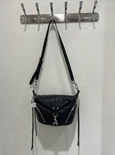 Rebecca Minkoff Small Julian Leather Crossbody  Black